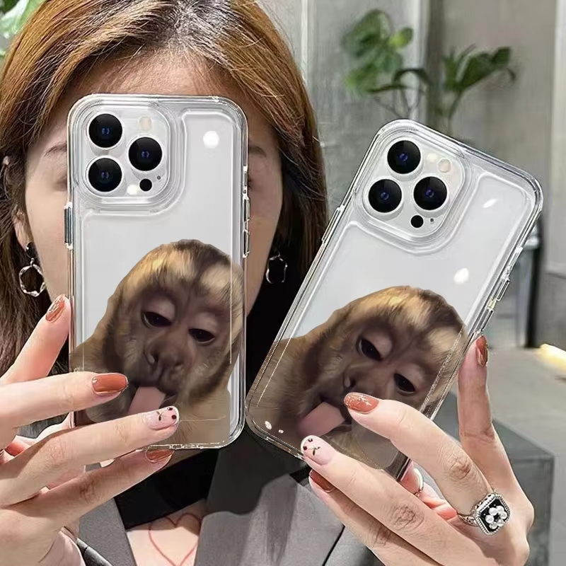 Phone Cases Silicone - Tongue Sticking Monkey Silicone Phone Case