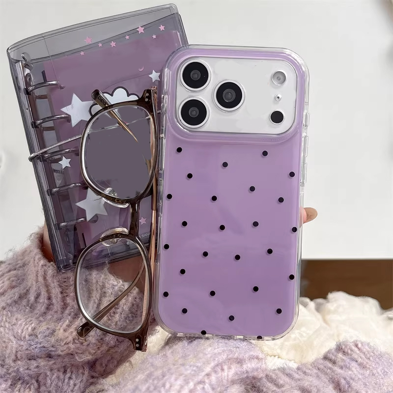 Korean Ins Girl Simple Purple  - Phone Cases Purple 评论和价格