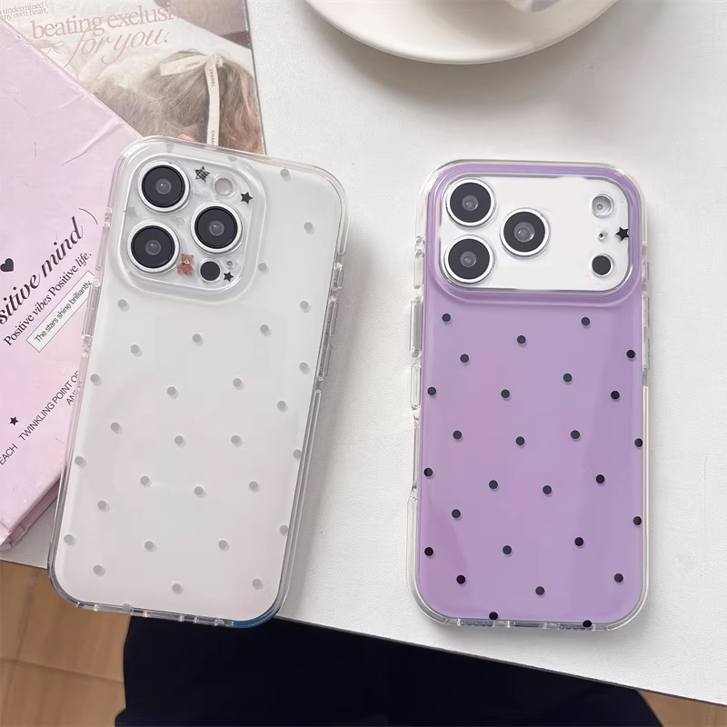 Korean Ins Girl Simple Purple  - Phone Cases Purple 评论和价格