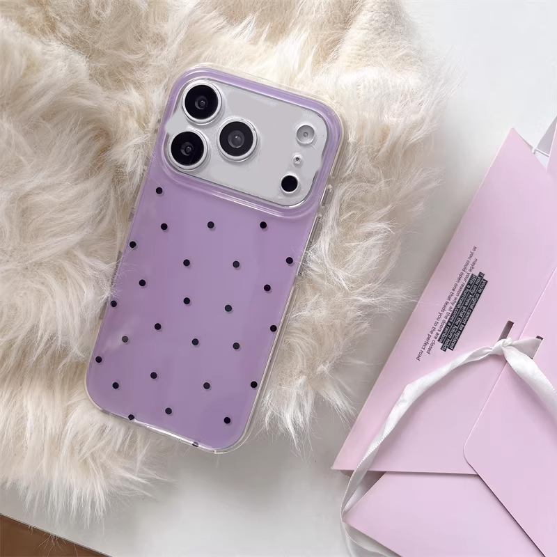 Korean Ins Girl Simple Purple  - Phone Cases Purple 评论和价格