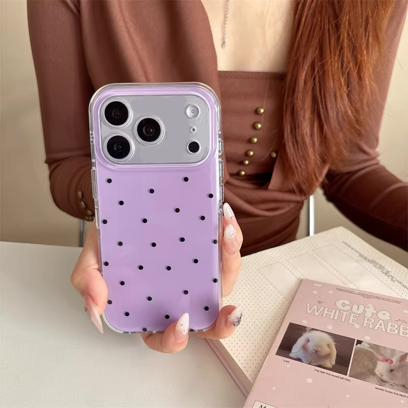 Korean Ins Girl Simple Purple  - Phone Cases Purple 评论和价格