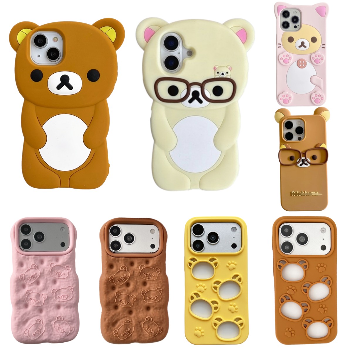 So Cute 3D Cartoon Teddy Bear  - Cute Cartoon Case 评论和价格