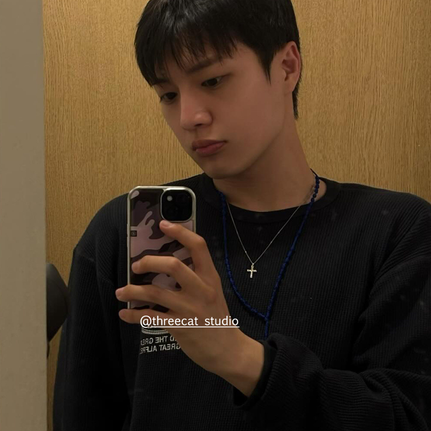 Korean Ins Pink Purple Camoufl - Phone Cases Purple 评论和价格