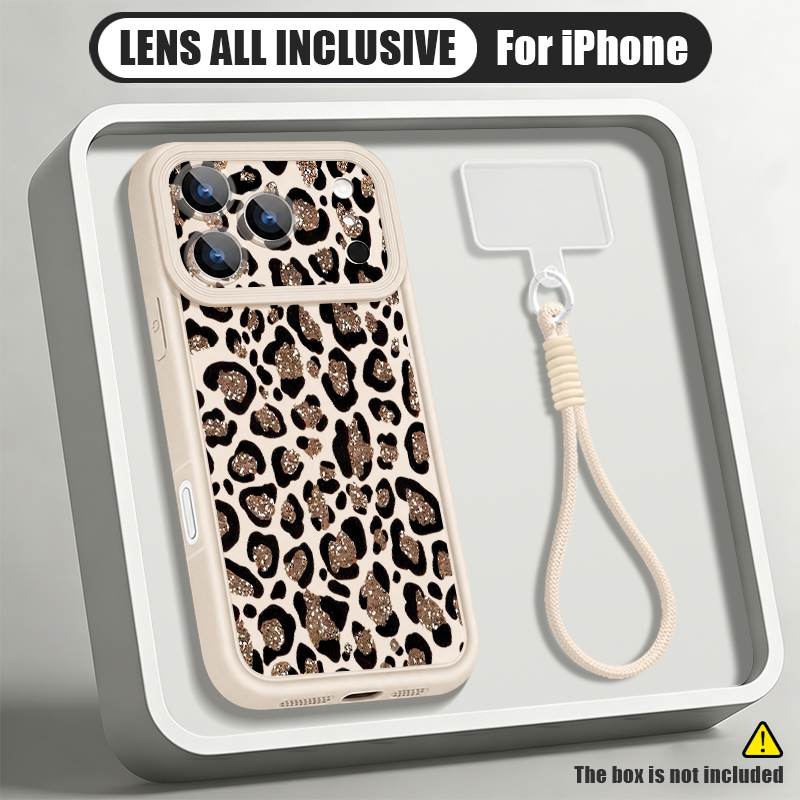 Brown Leopard Printed Lanyard  - Phone Cases Iphone 17 Pro 评论和价格