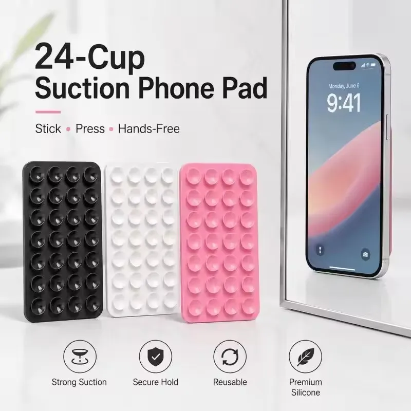 Silicone Wall Suction Cup Brac - Phone Cases Silicone 评论和价格