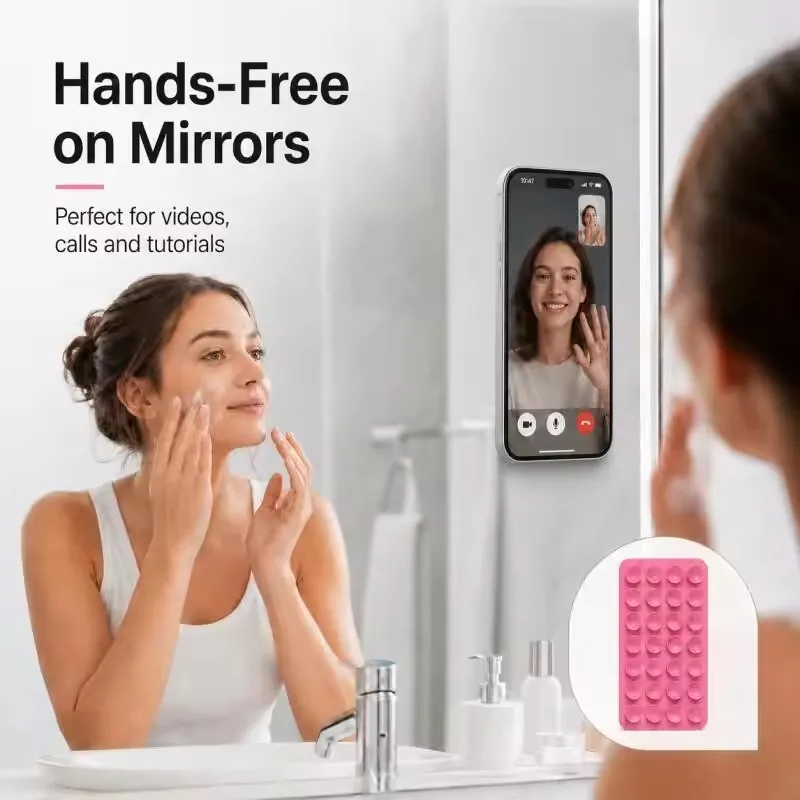 Silicone Wall Suction Cup Brac - Phone Cases Silicone 评论和价格