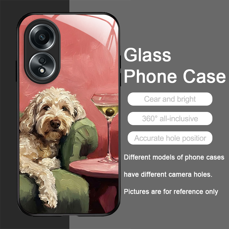 Oil Painting Yellow Dog Black  - Phone Cases Yellow 评论和价格
