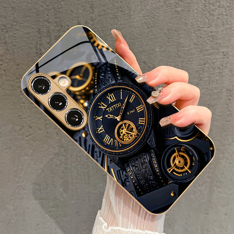 Mechanical Gold Watch Pattern  - Phone Cases Metal 评论和价格
