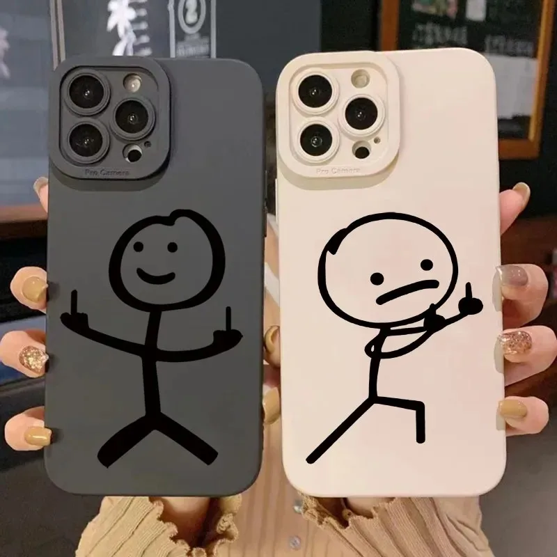 Cute Cartoon Matchman Matte Si - Cute Cartoon Case 评论和价格