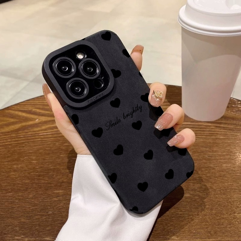 New Luxury Black Love Heart Ph - Phone Cases Expensive 评论和价格