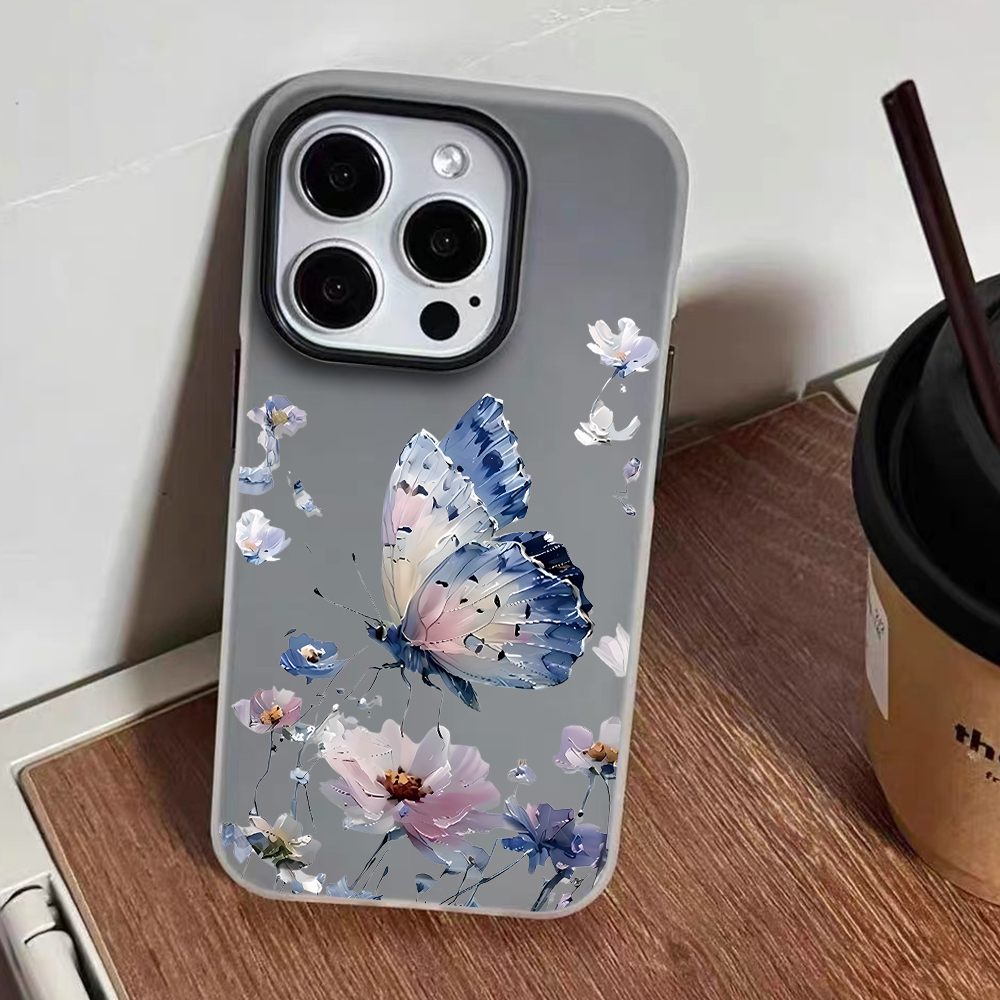 Watercolor Blue Purple Butterf - Phone Cases Purple 评论和价格