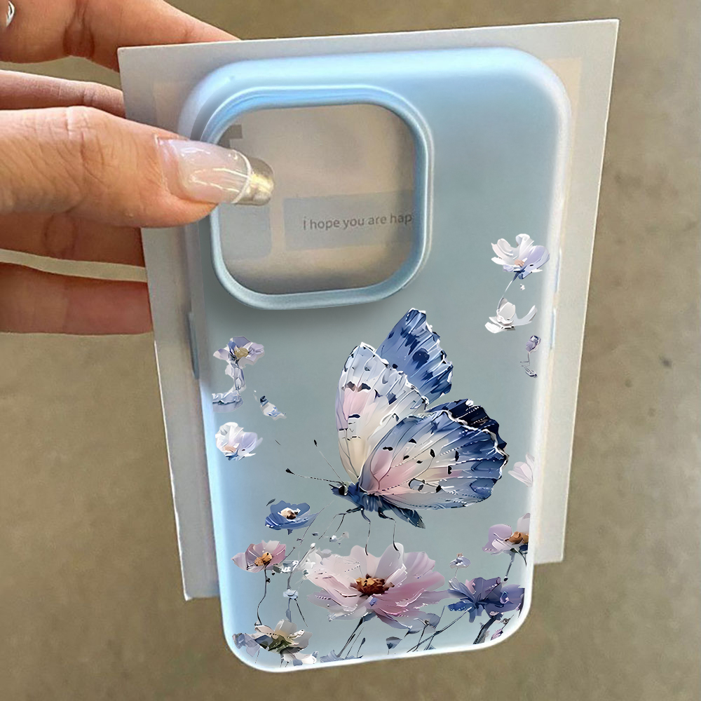 Watercolor Blue Purple Butterf - Phone Cases Purple 评论和价格