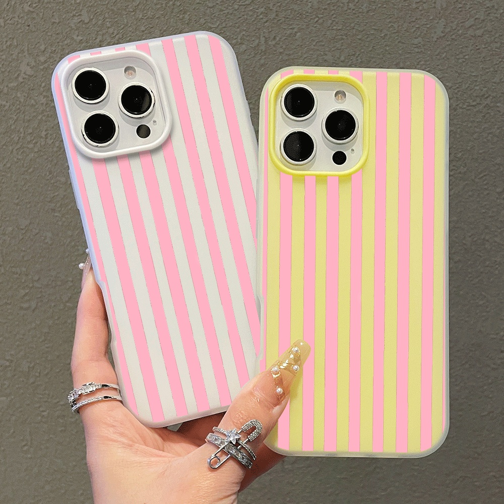 Simple Vertical bar Cartoon Ph - Phone Cases Silicone 评论和价格