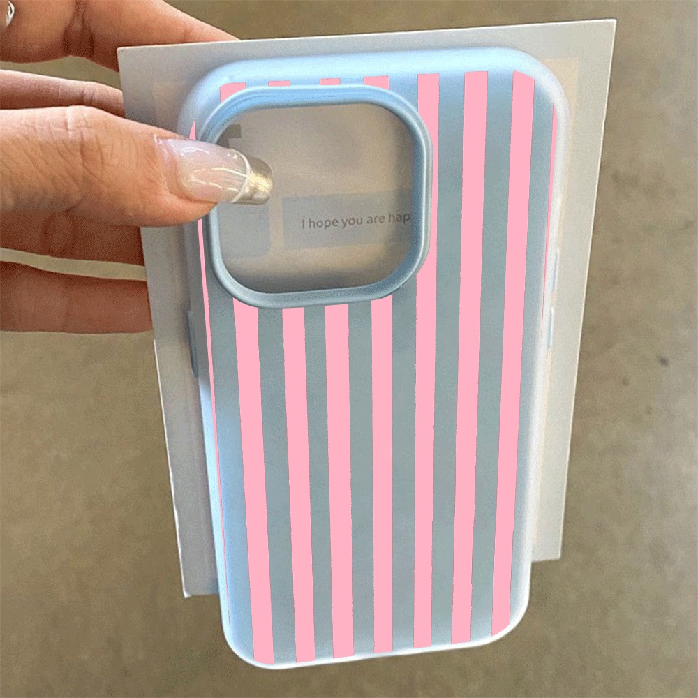 Simple Vertical bar Cartoon Ph - Phone Cases Silicone 评论和价格
