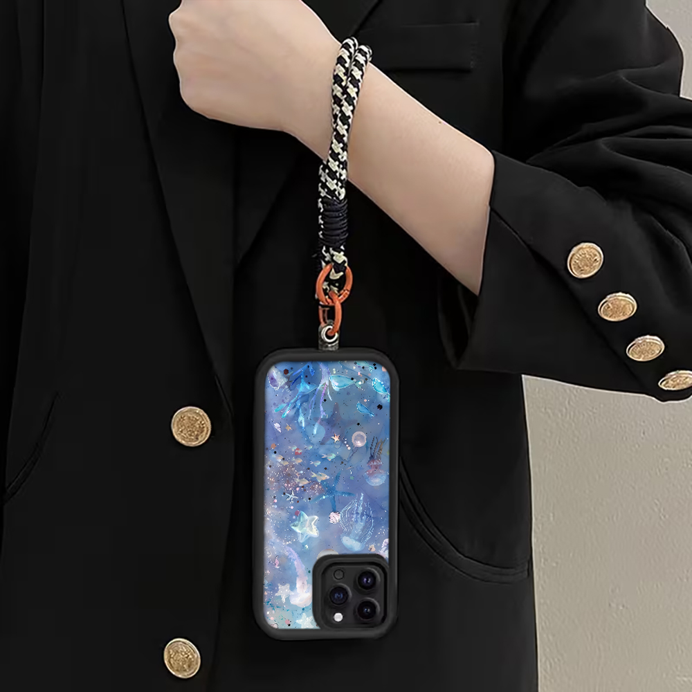 Blue Purple Jellyfish Strap Ro - Phone Cases Purple 评论和价格