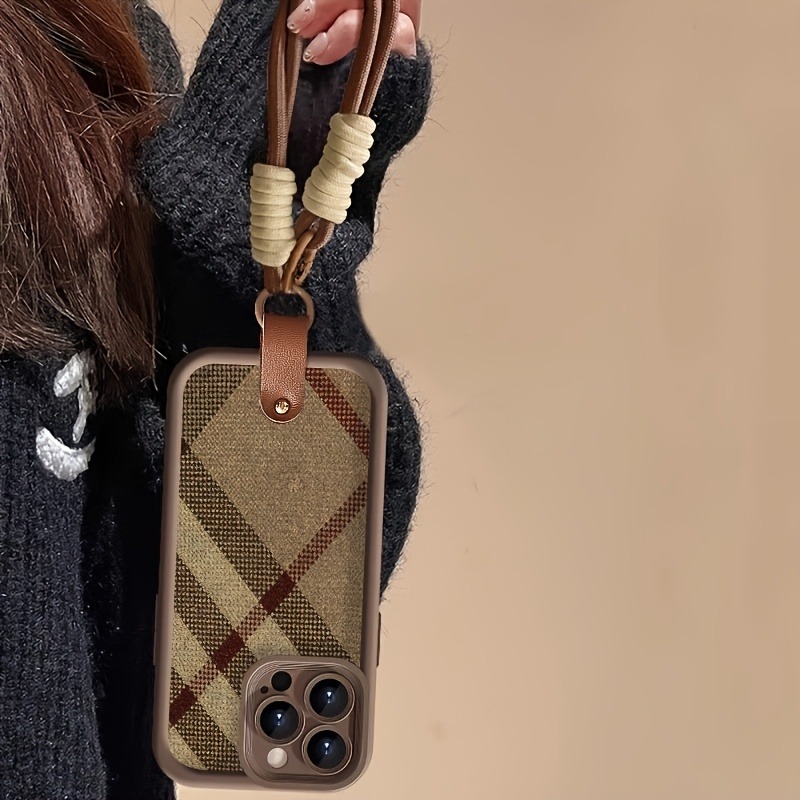 Brown Stripes Lanyard Strap Ro - Phone Cases With Loop 评论和价格