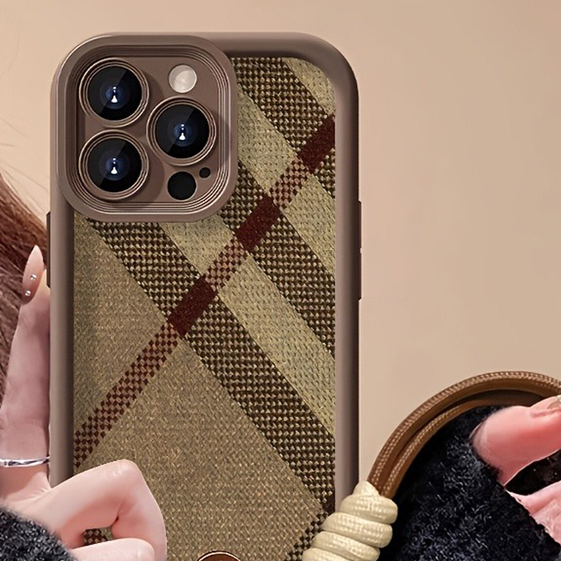 Brown Stripes Lanyard Strap Ro - Phone Cases With Loop 评论和价格