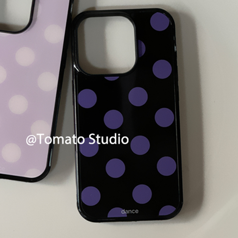 Korean Ins Fashion Purple Polk - Phone Cases Trending 评论和价格