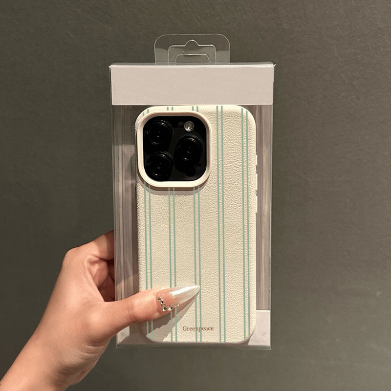 The Green Stripe Lichee Patter - Phone Cases Green 评论和价格