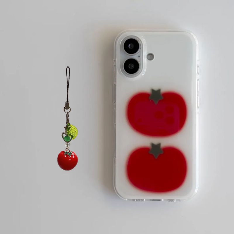Korean Ins Two Ted Tomato Cart - Cute Cartoon Case 评论和价格