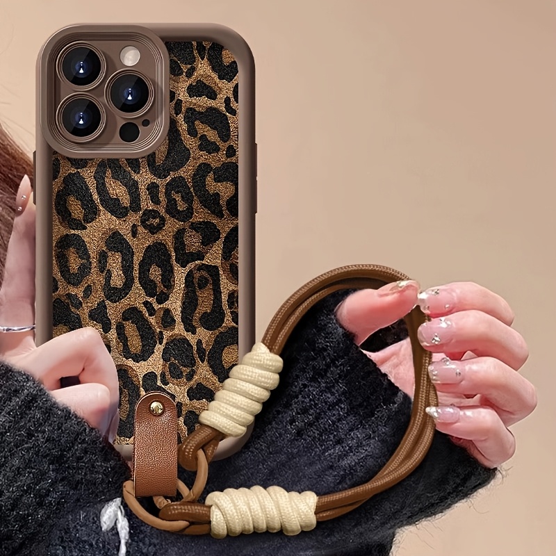 Wrist Strap Leopard Print  Pho - Phone Cases With Loop 评论和价格