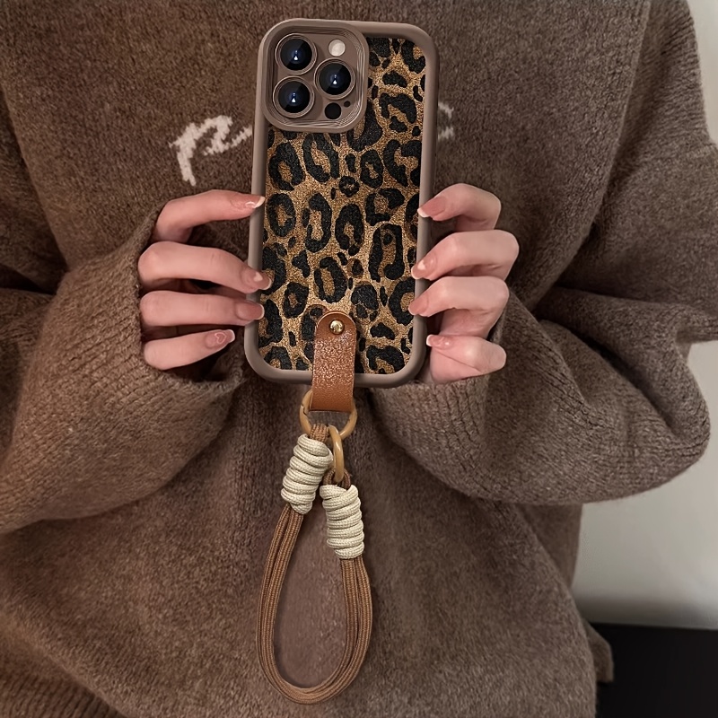 Wrist Strap Leopard Print  Pho - Phone Cases With Loop 评论和价格