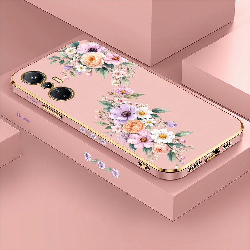 Pink Tulip Purple Peony Flower - Phone Cases Purple 评论和价格