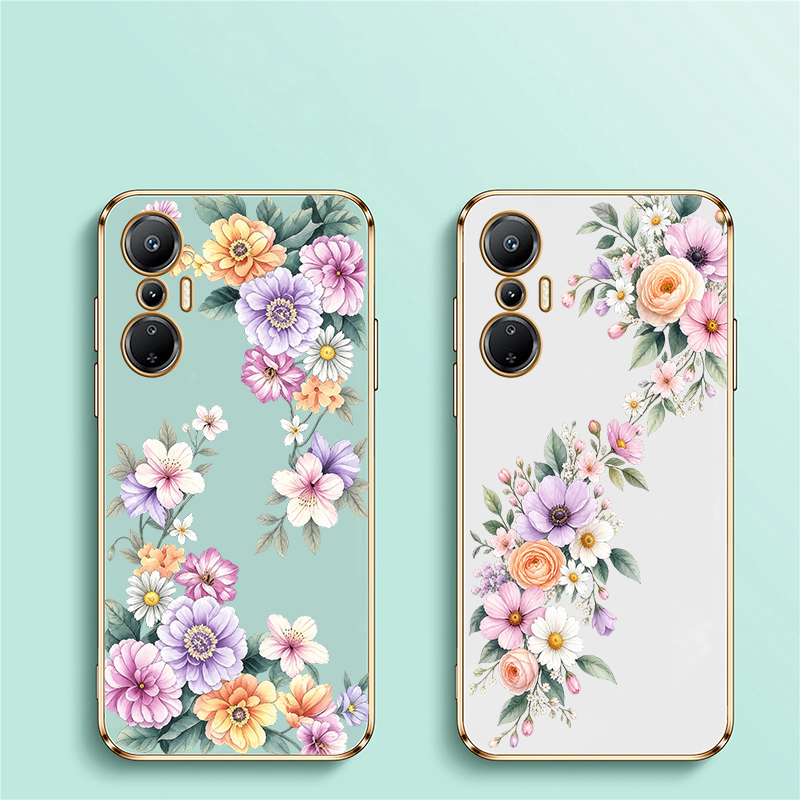 Pink Tulip Purple Peony Flower - Phone Cases Purple 评论和价格