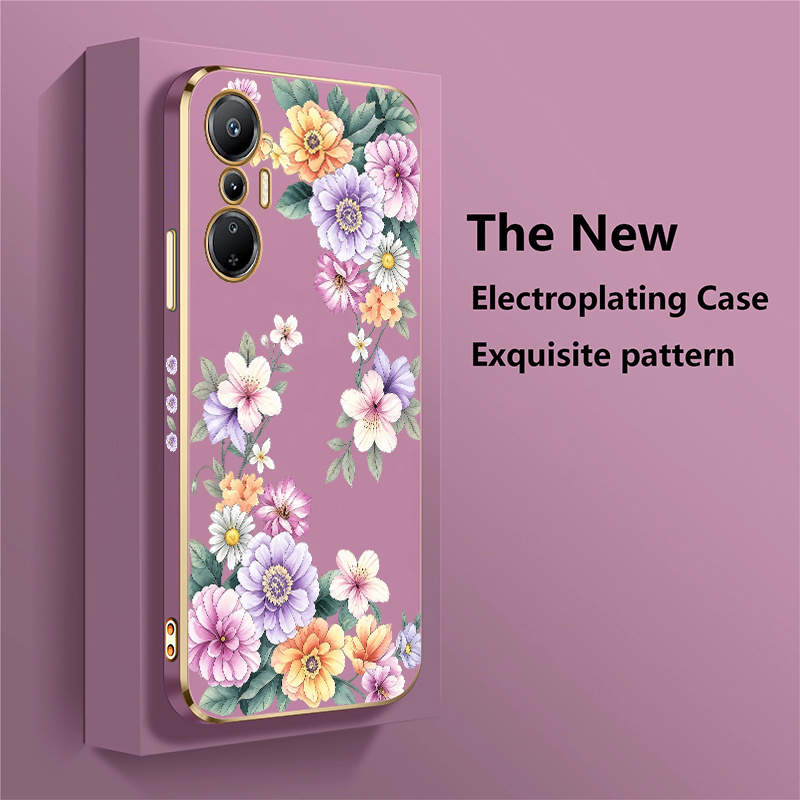 Pink Tulip Purple Peony Flower - Phone Cases Purple 评论和价格