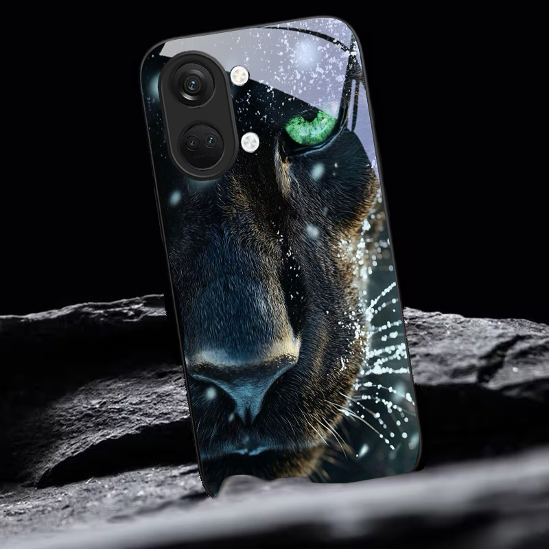 Panther Green Eye Black Glass  - Phone Cases Green 评论和价格