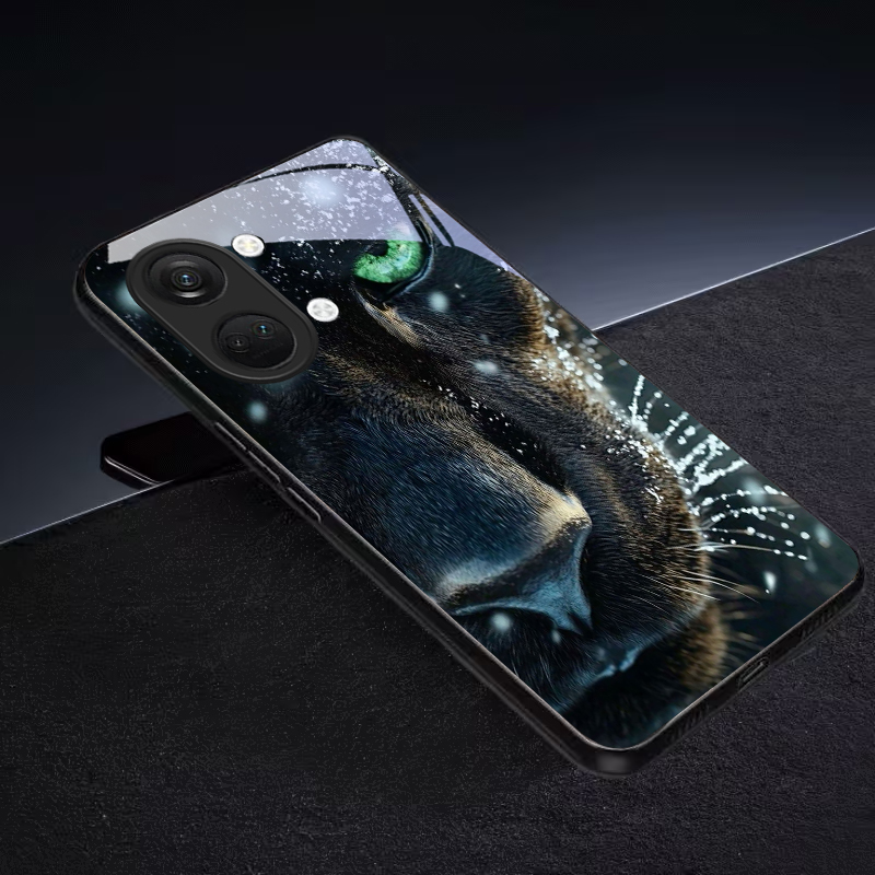 Panther Green Eye Black Glass  - Phone Cases Green 评论和价格