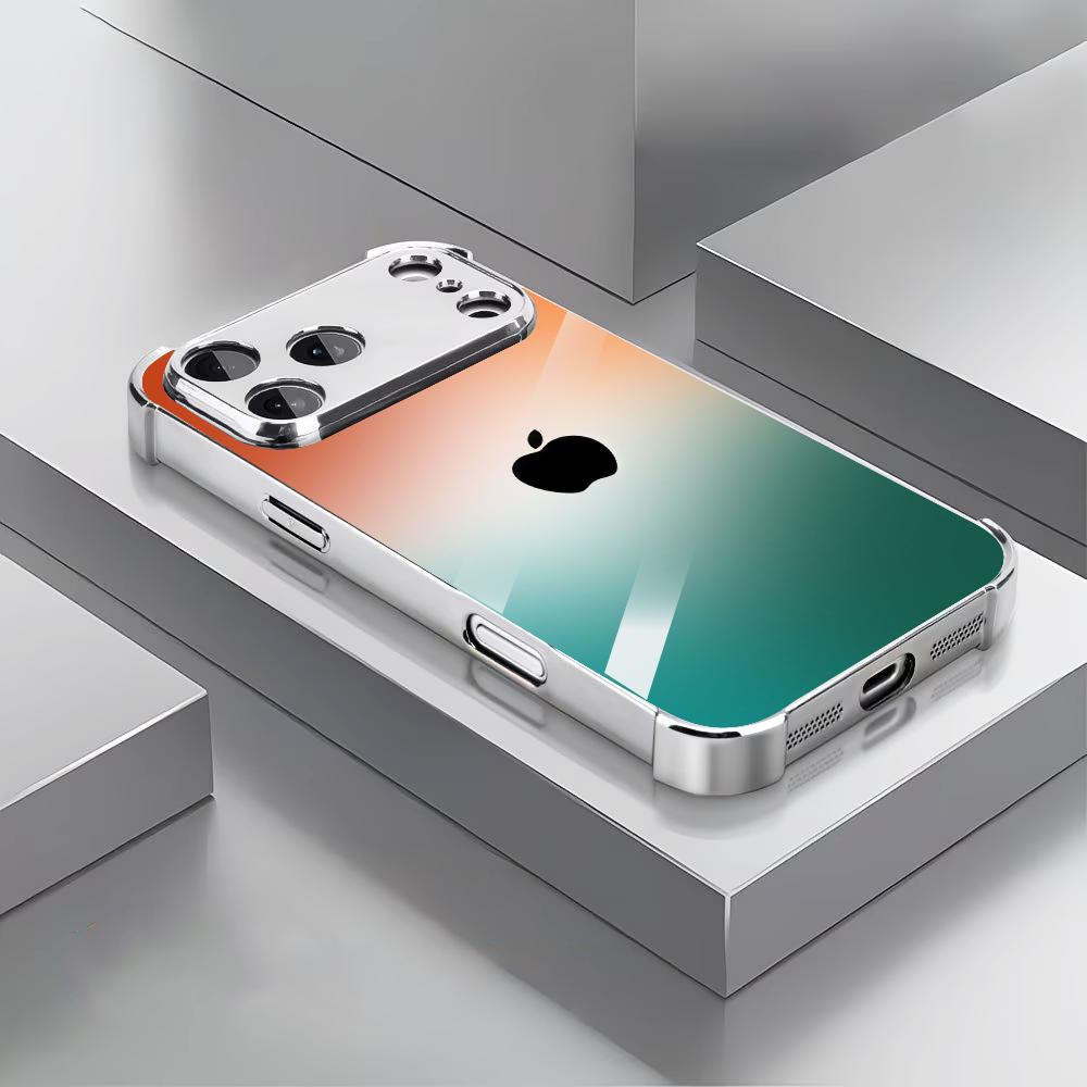 Orange green gradient Tempered - Phone Cases Green 评论和价格