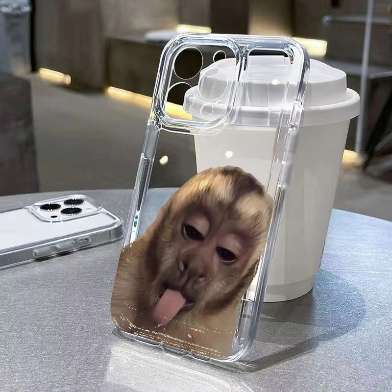 Tongue Sticking Monkey Silicon - Phone Cases Silicone 评论和价格