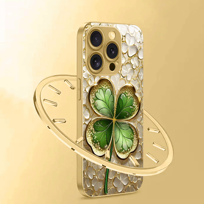 Golden and Green Color-Block F - Phone Cases Green 评论和价格