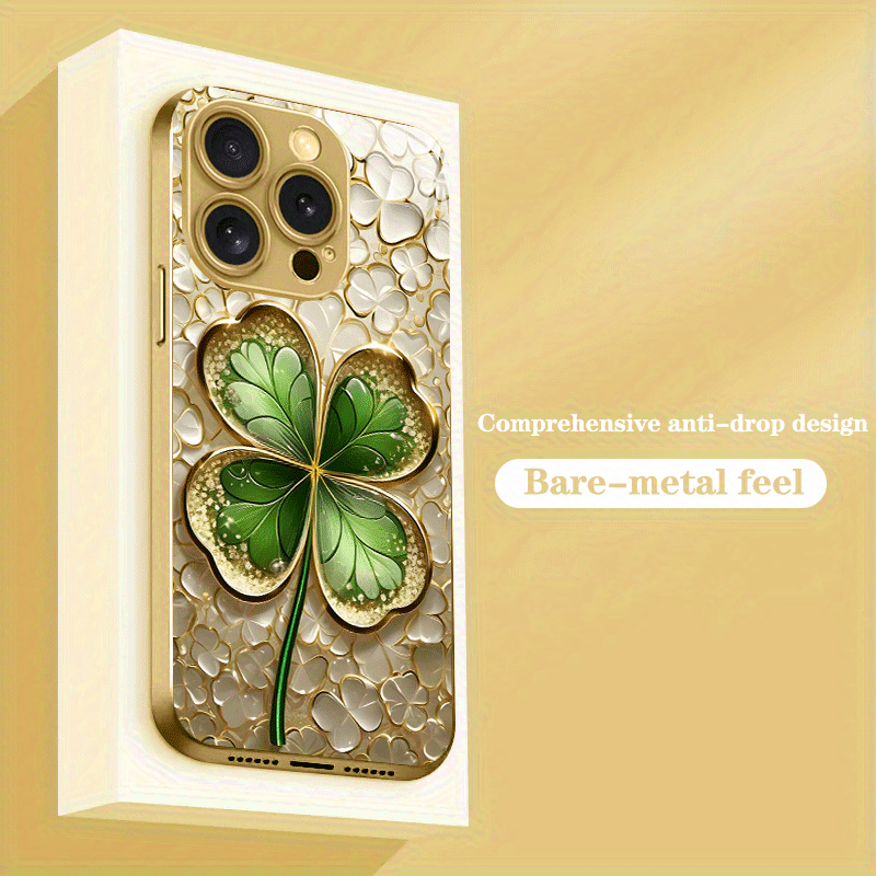 Golden and Green Color-Block F - Phone Cases Green 评论和价格