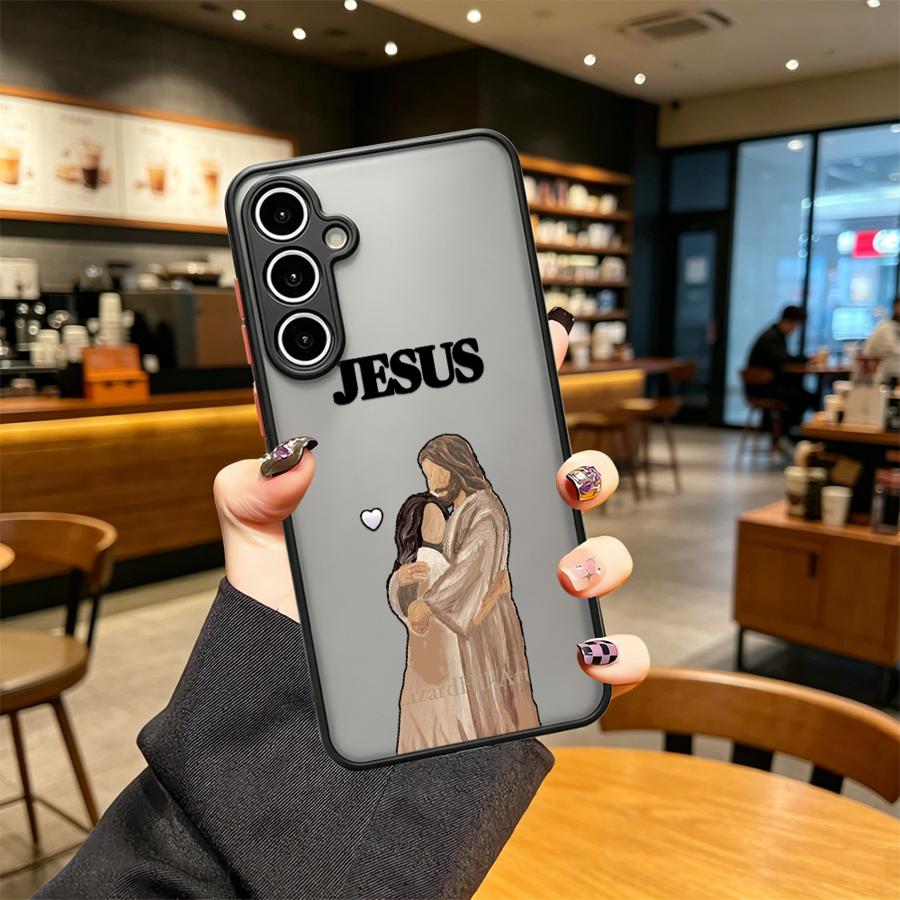 Cartoon Jesus Embrace Phone Co - Phone Cases Jesus 评论和价格