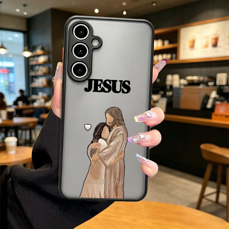 Cartoon Jesus Embrace Phone Co - Phone Cases Jesus 评论和价格