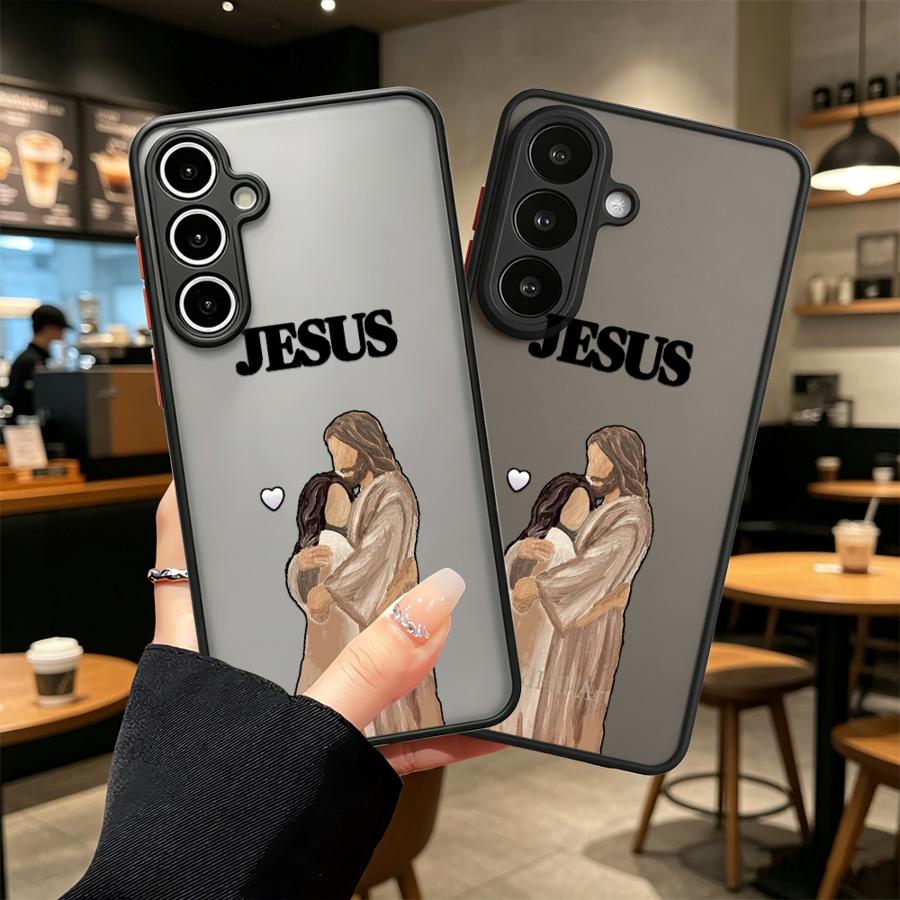 Cartoon Jesus Embrace Phone Co - Phone Cases Jesus 评论和价格