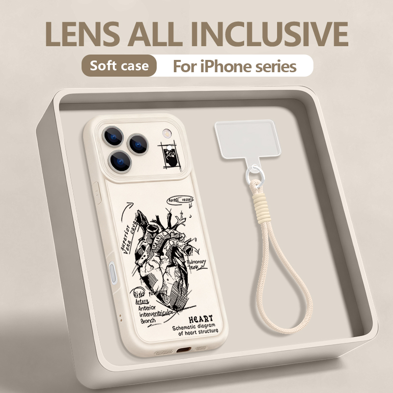 Creative Heart Model Pattern L - Phone Cases With Loop 评论和价格
