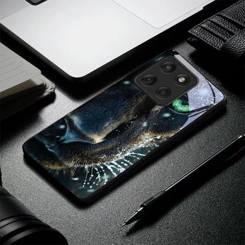 Panther Green Eye Black Glass  - Phone Cases Green 评论和价格