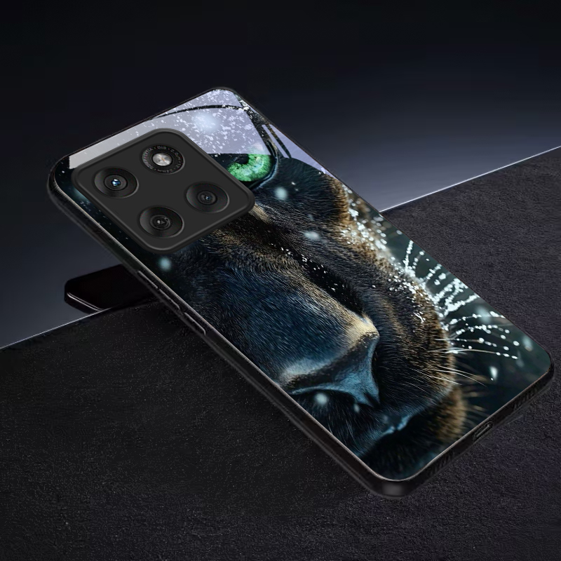 Panther Green Eye Black Glass  - Phone Cases Green 评论和价格