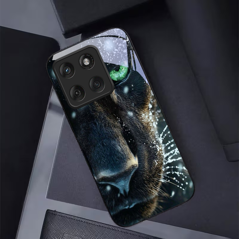 Panther Green Eye Black Glass  - Phone Cases Green 评论和价格