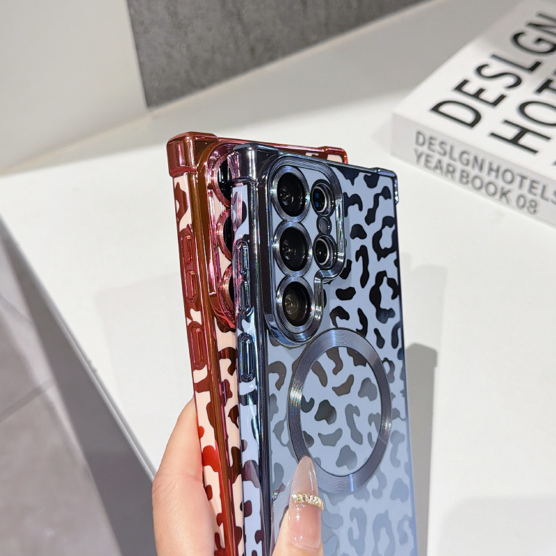 New leopard print magnetic Mag - Phone Cases With Loop 评论和价格