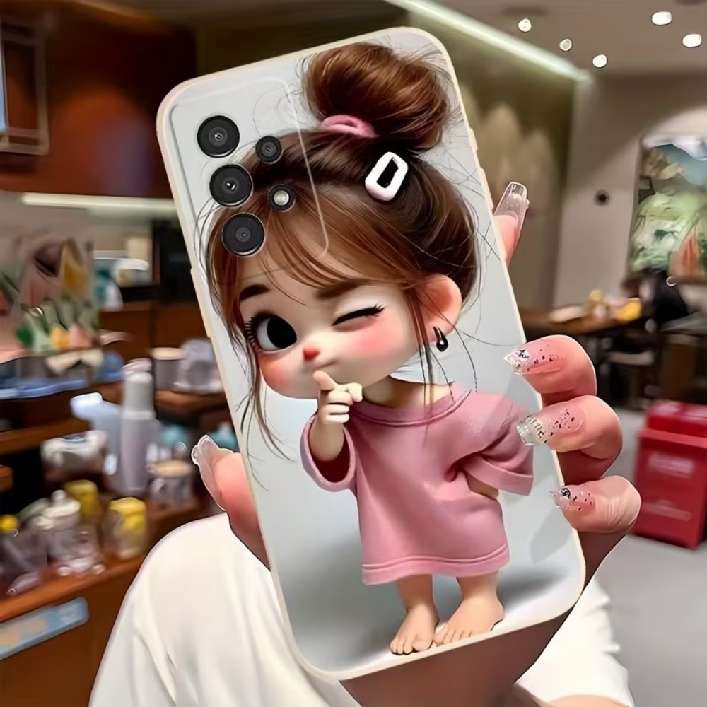 Cute Cartoon Girl Pattern Desi - Cute Cartoon Case 评论和价格