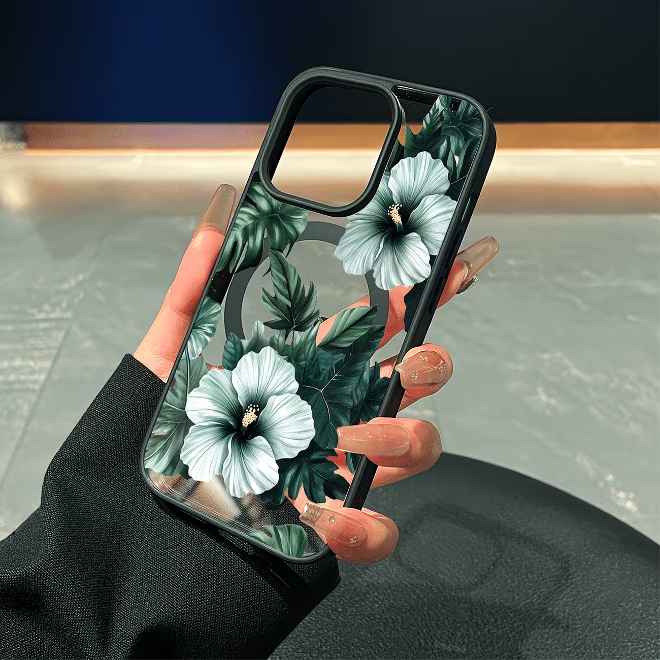 Green Floral Print Phone Case  - Phone Cases Green 评论和价格